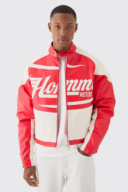 Campera Bomber Motors Homme red