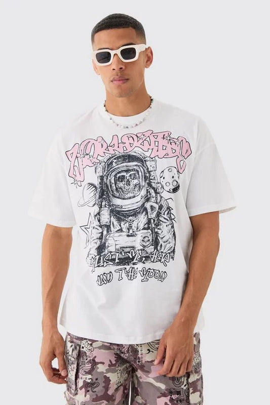 Camiseta Oversize Graffiti Astro