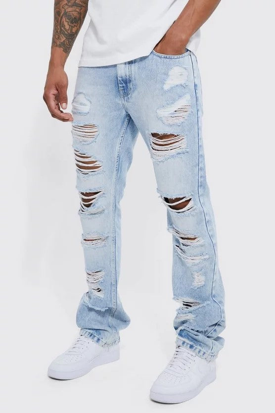 Pantalon Jean Rasgados Sky