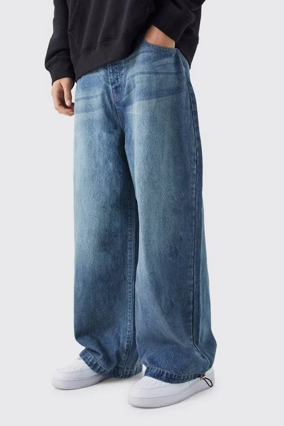 Pantalon Jean Baggy Parachute Denim