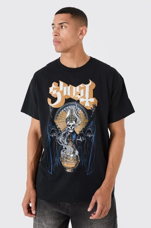 Camiseta Oversize Graffiti Ghost