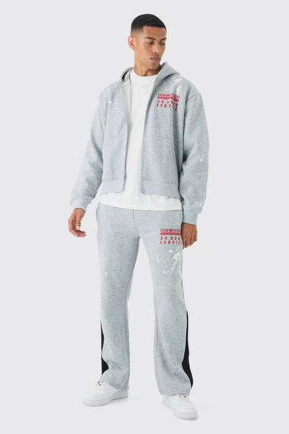 Conjunto Oversize de campera y pantalón deportivo worldwide