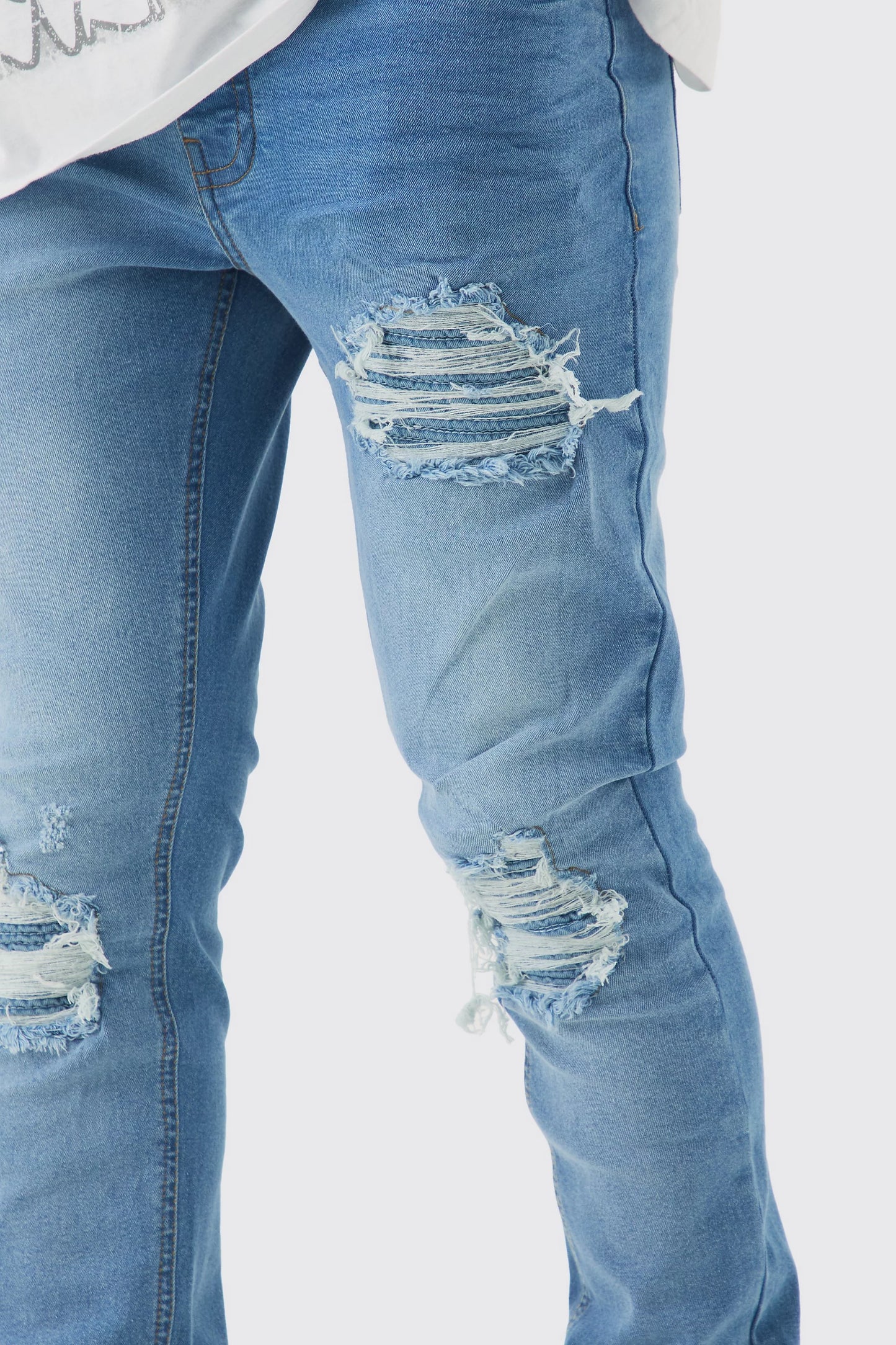 Jean ripped rasgado denim