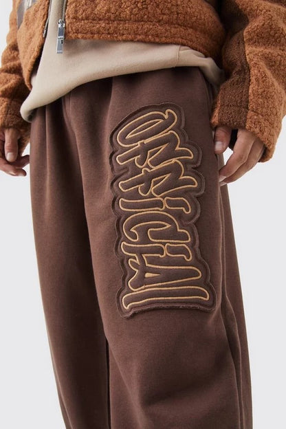 Pantalon Jogger Varsity Official Chocolate