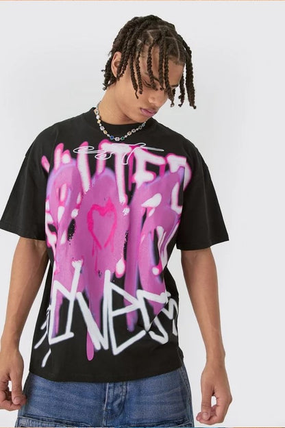 Camiseta Oversize Graffiti spray