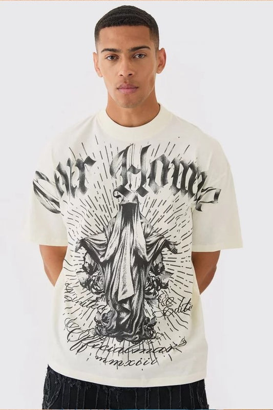 Camiseta Oversize Graffiti Homme