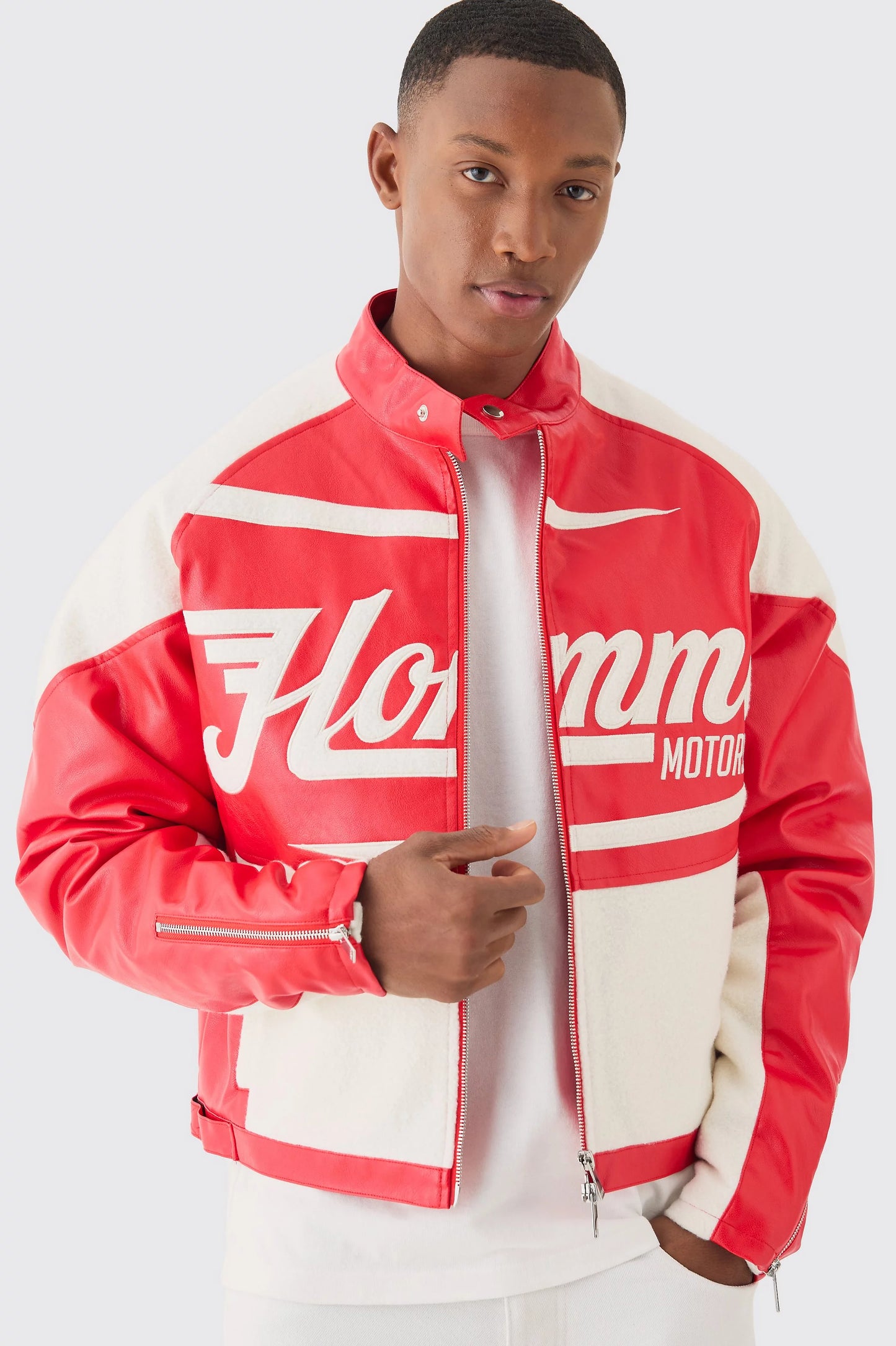 Campera Bomber Motors Homme red