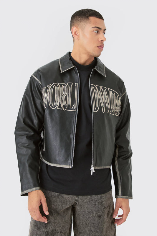 Campera Bomber Worldwide black