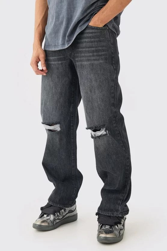 Pantalon Jean Baggy rasgado