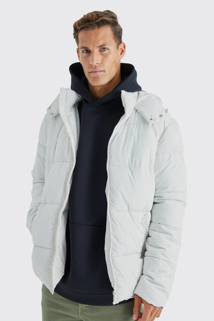 Campera Puffer Basic white