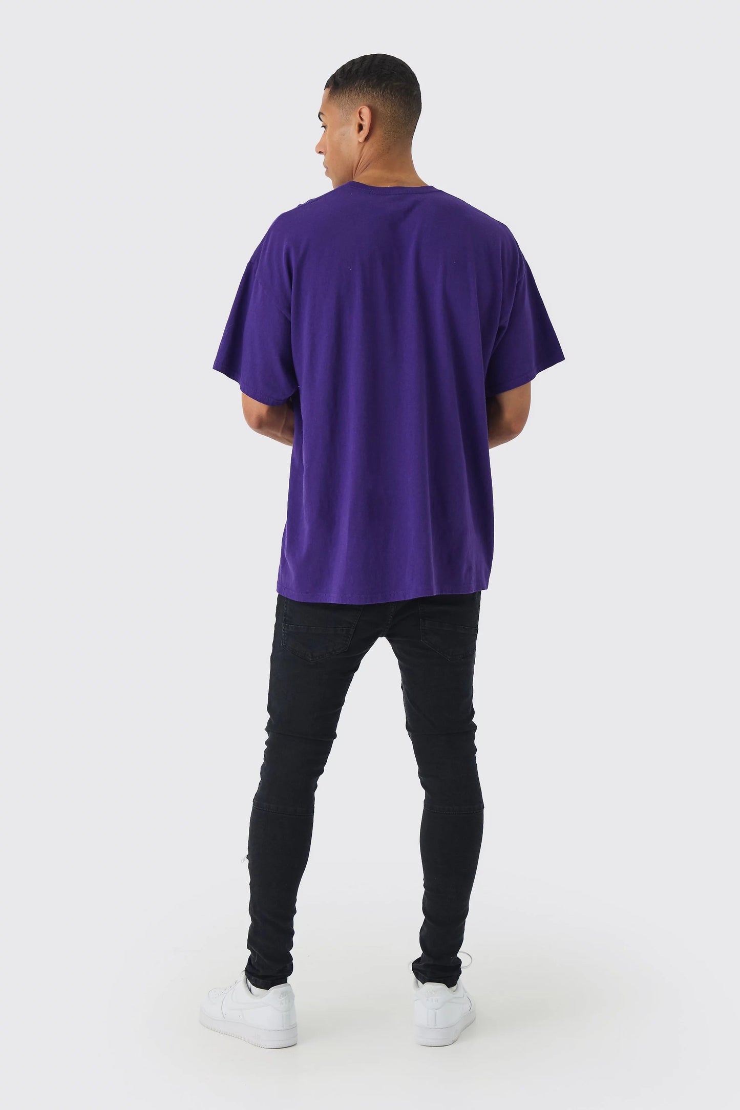 Camiseta Oversize purple skull