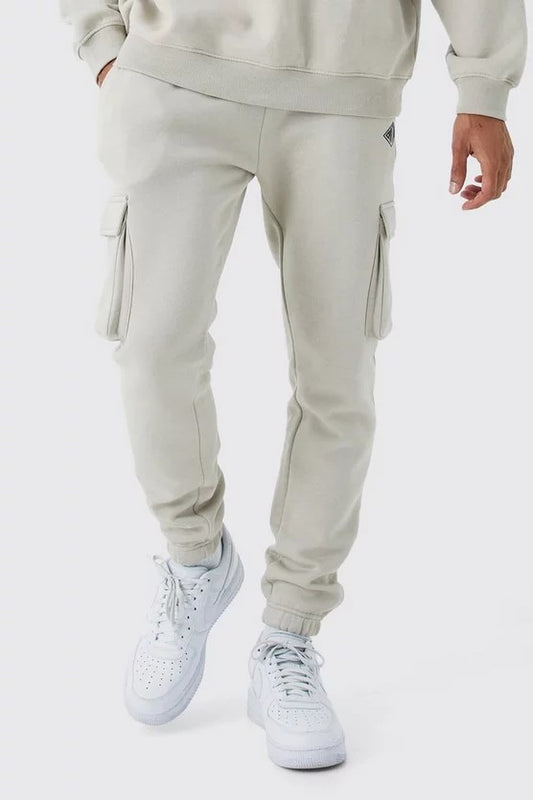 Pantalon Jogger White Cargo