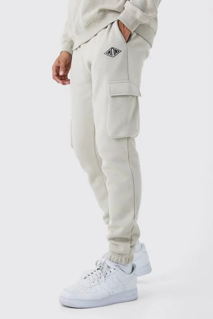 Pantalon Jogger White Cargo