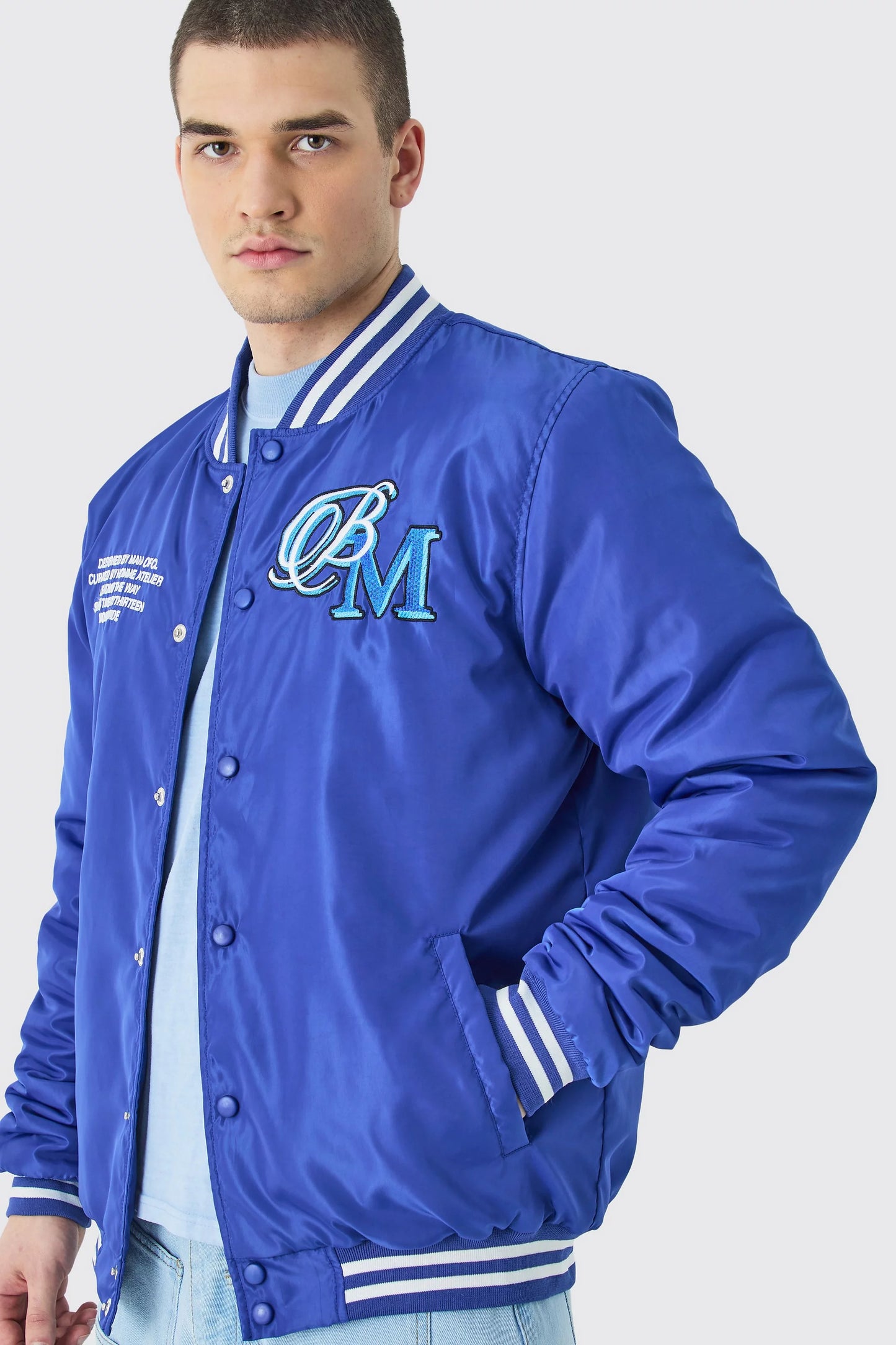 Campera Varsity Basic blue