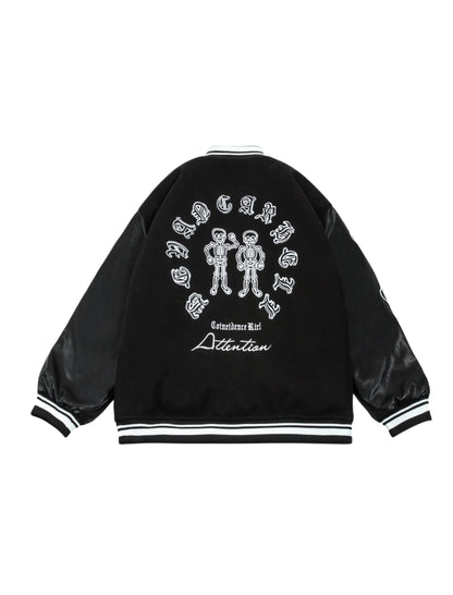 Campera Universitaria Oversized Skull