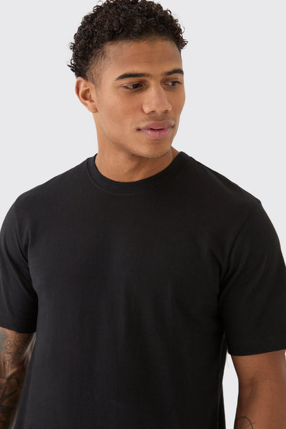 Camiseta basic black + Camiseta homme dove