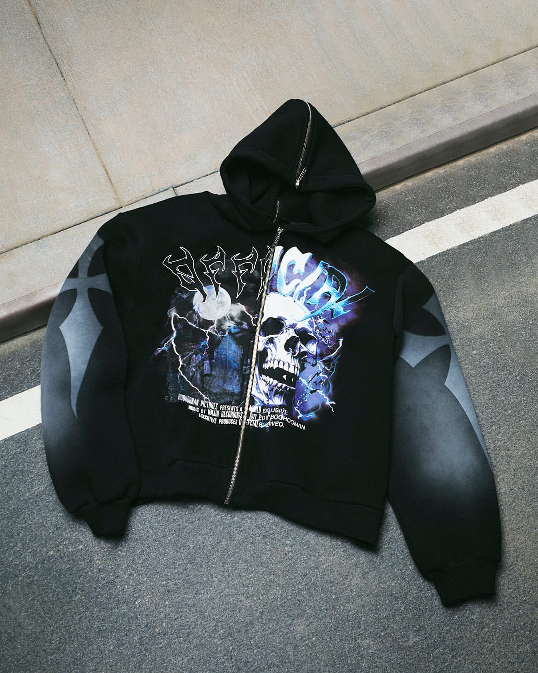 Campera Oversize Graffiti skull