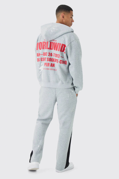 Conjunto Oversize de campera y pantalón deportivo worldwide