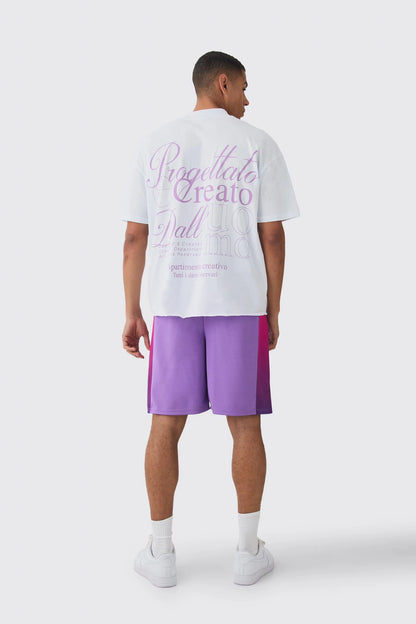 Conjunto de Camiseta Oversize y Short purple