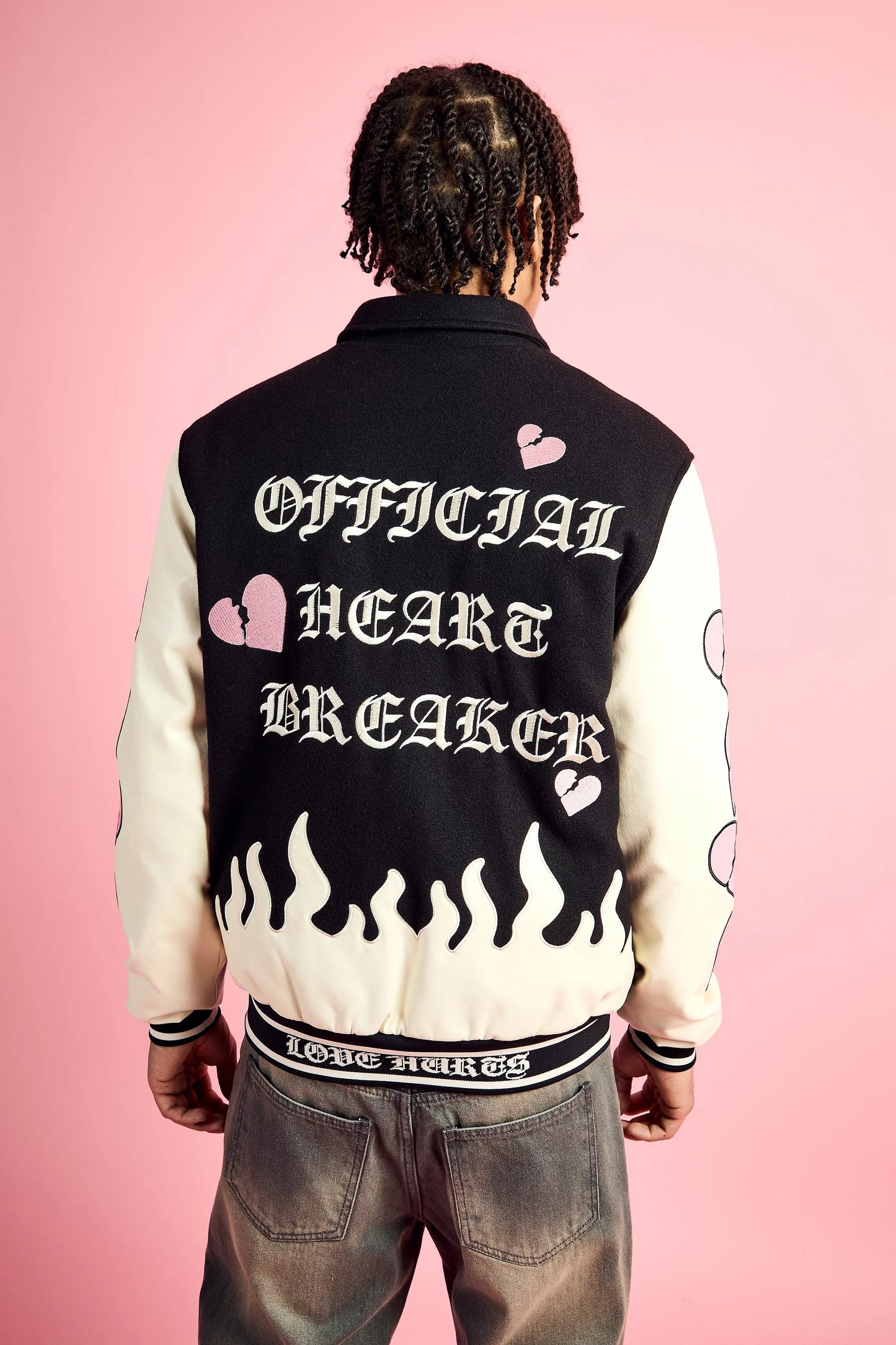 Campera Varsity Black heart