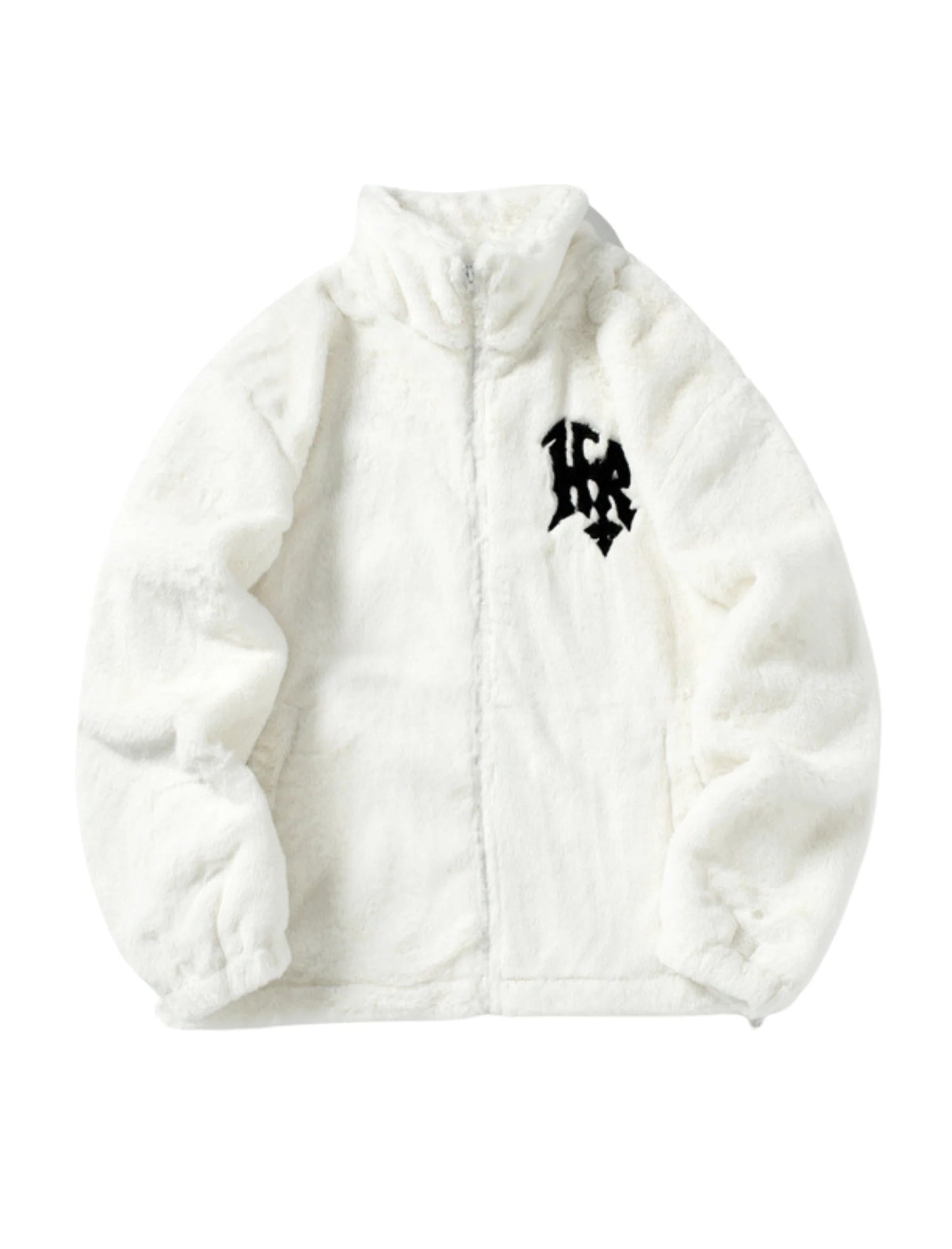 Campera Oversize Felpa HR White